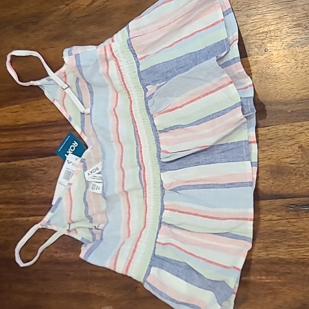 Roxy About Paradise Striped Tank Top New With Tags Large - Picture 5 of 5